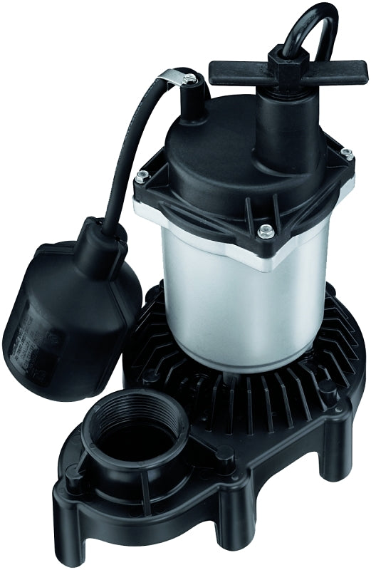 FLOTEC Flotec FPZS33T Sump Pump, 1-Phase, 4 A, 115 V, 0.33 hp, 1-1/2 in Outlet, 22 ft Max Head, 660 gph, Thermoplastic PLUMBING, HEATING & VENTILATION FLOTEC   