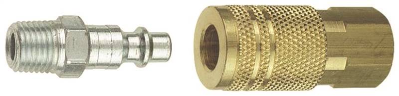 TRU-FLATE Tru-Flate 13-401 Coupler and Plug Set, L-Style, 1/4 in