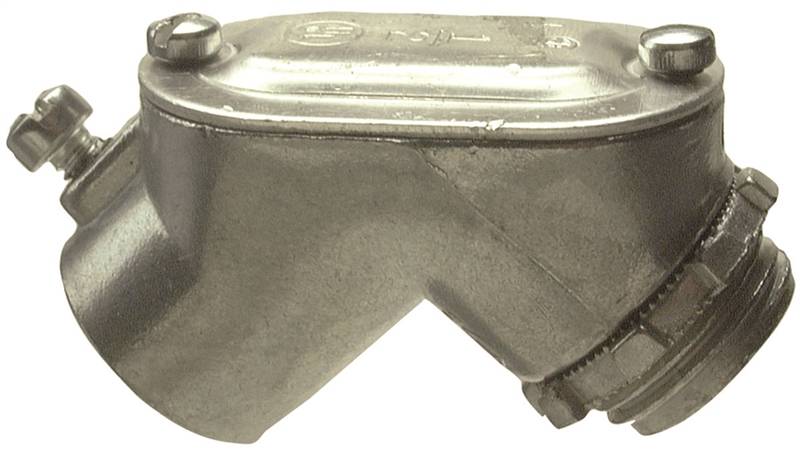 HALEX Halex 14305 Set Screw Pull Elbow, 90 deg Angle, 1/2 in, Zinc, 10/BX ELECTRICAL HALEX