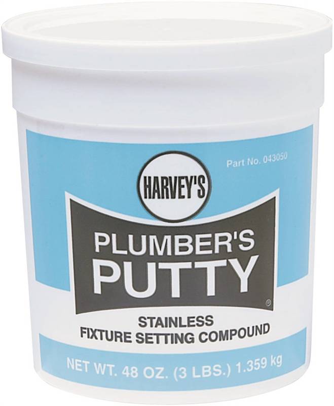 HARVEY Harvey 43050 Plumbers Putty, Solid, Off-White, 3 lb Cup