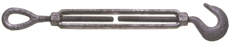 BARON Baron 16-3/4X9 Turnbuckle, 3000 lb Working Load, 3/4 in Thread, Hook, Eye, 9 in L Take-Up, Galvanized Steel HARDWARE & FARM SUPPLIES BARON