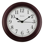 WESTCLOX Westclox 46983 Clock, Round, Burgundy Frame, Plastic Clock Face, Analog HOUSEWARES WESTCLOX   