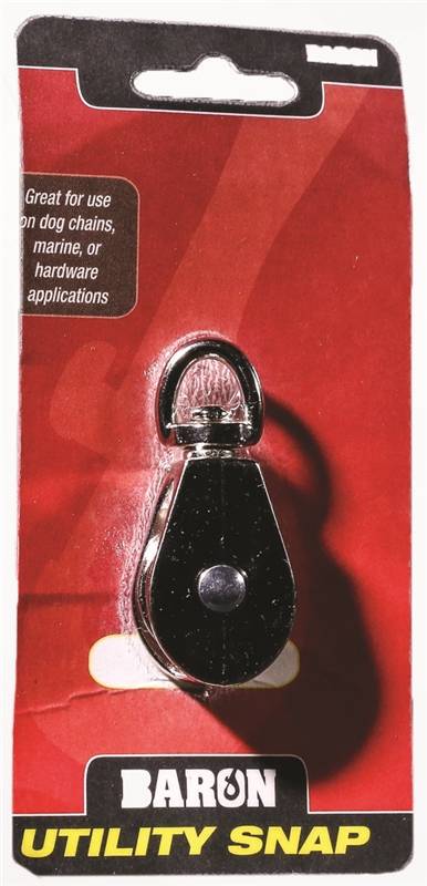 BARON Baron C-0173ZD-1 Rope Pulley, 5/32 in Rope, 1 in Sheave, Cadmium HARDWARE & FARM SUPPLIES BARON