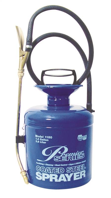 CHAPIN Chapin 1180 Compression Sprayer, 1 gal Tank, Steel Tank, 42 in L Hose, Blue