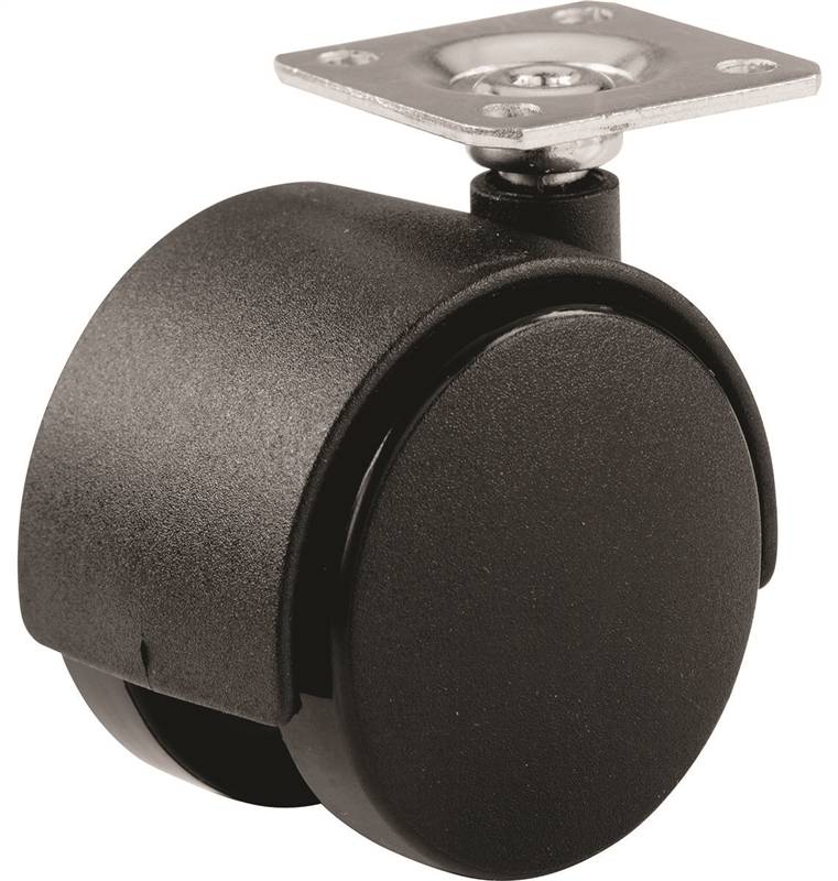 SHEPHERD Shepherd Hardware 9401 Swivel Caster, 1-5/8 in Dia Wheel, Nylon/Urethane Wheel, Black, 40 lb HARDWARE & FARM SUPPLIES SHEPHERD