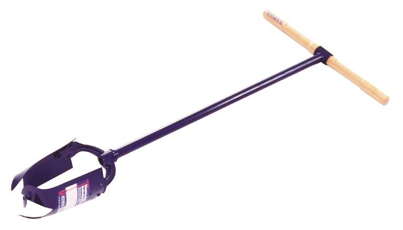 SEYMOUR Seymour 21302 Iwan Auger, Riveted Blade, Steel Blade, Hardwood Handle, T-Shaped Handle, 49 in OAL LAWN & GARDEN SEYMOUR