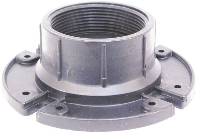 US HARDWARE US Hardware P-111C Closet Flange, 3-1/2 in Connection, Female Thread, ABS, Black AUTOMOTIVE US HARDWARE