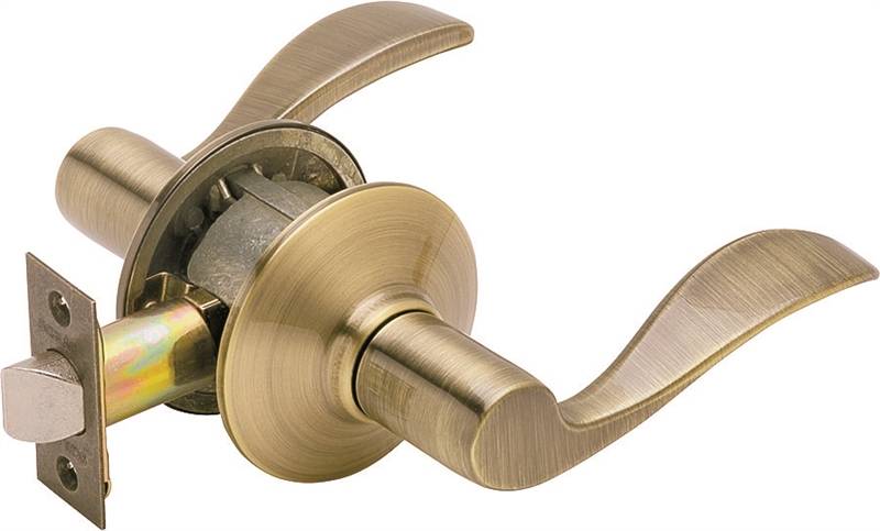 SCHLAGE LOCK Schlage Accent Series F10 ACC 609 Passage Lever, Mechanical Lock, Antique Brass, Metal, Residential, 2 Grade HARDWARE & FARM SUPPLIES SCHLAGE LOCK