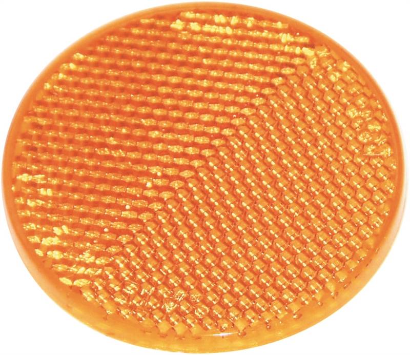 US HARDWARE US Hardware RV-658C Safety Reflector, Amber Reflector, Plastic Reflector, Adhesive AUTOMOTIVE US HARDWARE