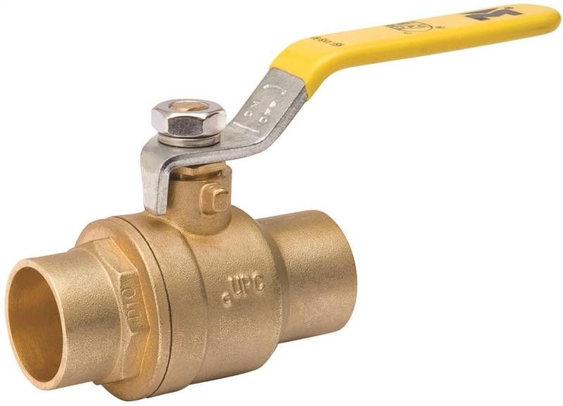 B & K INDUSTRIES B & K 107-843NL Ball Valve, 1/2 in Connection, Compression, 150, 600 psi Pressure, Manual Actuator, Brass Body
