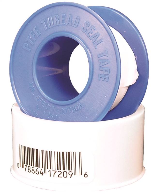 HARVEY Harvey 17209B Thread Seal Tape, 260 in L, 3/4 in W, PTFE PLUMBING, HEATING & VENTILATION HARVEY