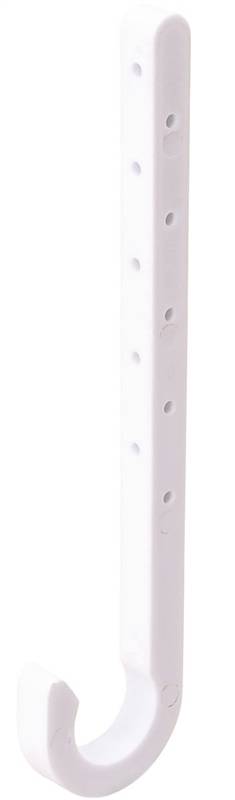B & K INDUSTRIES B & K P01-050HC Baby J-Hook, 1/2 in Opening, ABS PLUMBING, HEATING & VENTILATION B & K INDUSTRIES