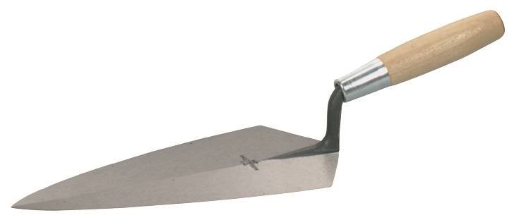 MARSHALLTOWN Marshalltown 19 11 Brick Trowel, 11 in L Blade, 5-1/2 in W Blade, Steel Blade, Wood Handle