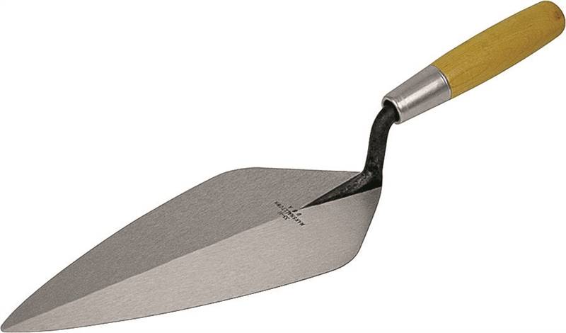 MARSHALLTOWN Marshalltown 33 11 Brick Trowel, 11 in L Blade, 4-7/8 in W Blade, Steel Blade, Wood Handle
