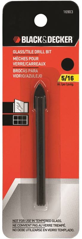 BLACK+DECKER Black+Decker 16903 Drill Bit, 5/16 in Dia, 3 in OAL, 5/16 in Dia Shank TOOLS BLACK+DECKER