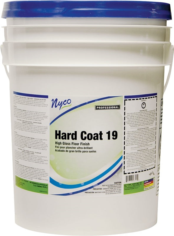NYCO PRODUCTS nyco NL167-P5 Floor Finish, 5 gal, Liquid, Acrylic, White