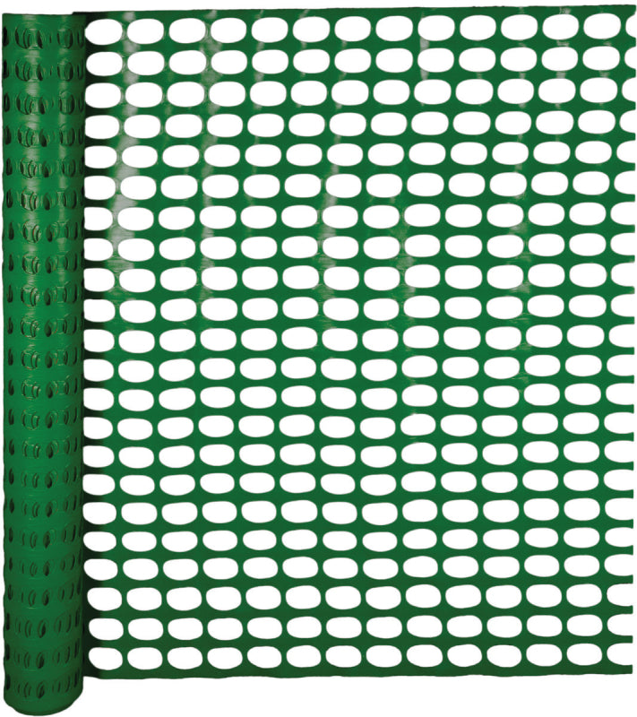 MUTUAL INDUSTRIES Mutual Industries 14973-38-48 Snow Fence, 100 ft L, 1-3/4 x 2-1/2 in Mesh, Polyethylene, Green HARDWARE & FARM SUPPLIES MUTUAL INDUSTRIES