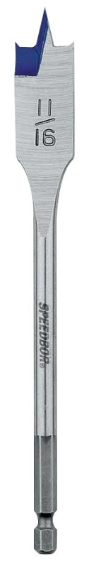 IRWIN Irwin SPEEDBOR 88811 Spade Drill Bit, 11/16 in Dia, 6 in OAL, Standard Length, Flat Flute, 1/4 in Dia Shank, Hex Shank TOOLS IRWIN