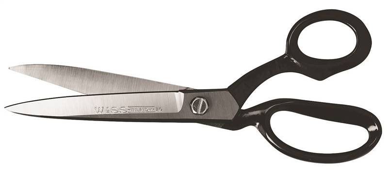 WISS Crescent Wiss W20 Industrial Scissor, 10-3/4 in OAL, 4-3/4 in L Cut, Nickel Blade, Bent Handle, Black Handle TOOLS WISS