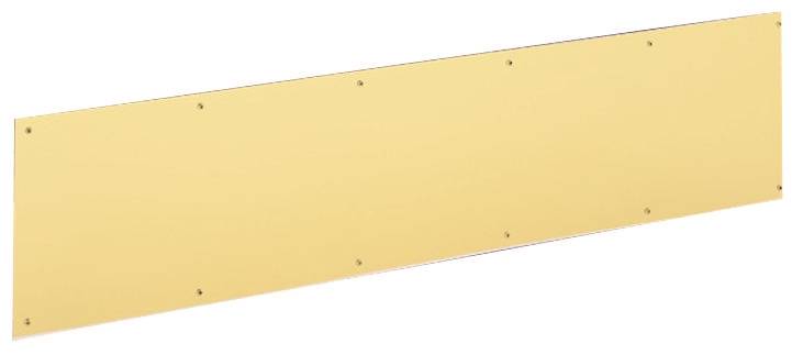 SCHLAGE BUILDERS HARDWARE Schlage SC8400B3-8X34 Kick Plate, 34 in L, 8 in W, Brass, Anodized Brass HARDWARE & FARM SUPPLIES SCHLAGE BUILDERS HARDWARE