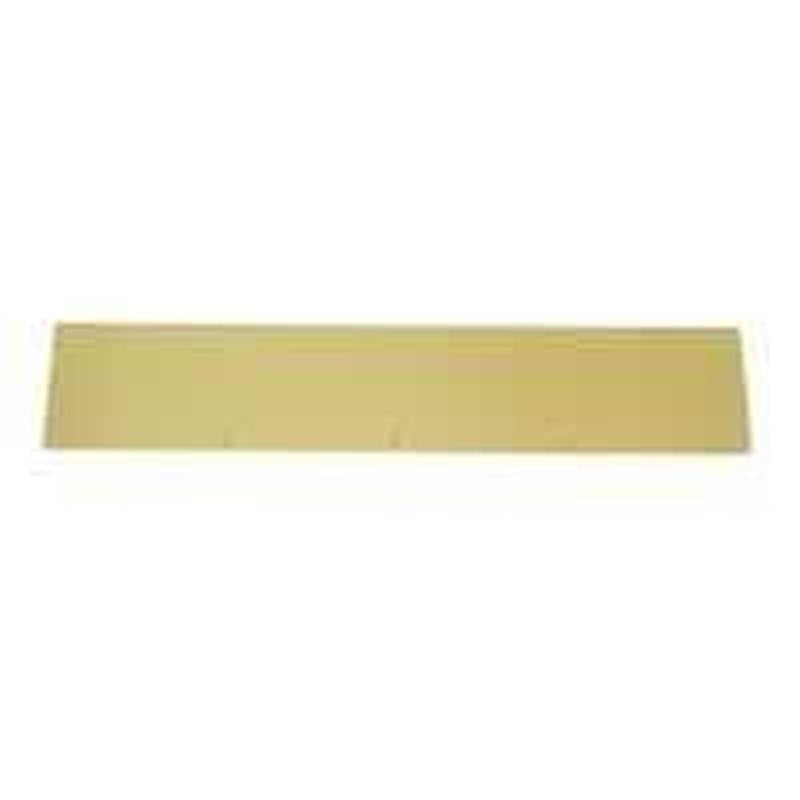 SCHLAGE BUILDERS HARDWARE Schlage C8400PA3-6X34 Kick Plate, 34 in L, 6 in W, Aluminum, Brass HARDWARE & FARM SUPPLIES SCHLAGE BUILDERS HARDWARE