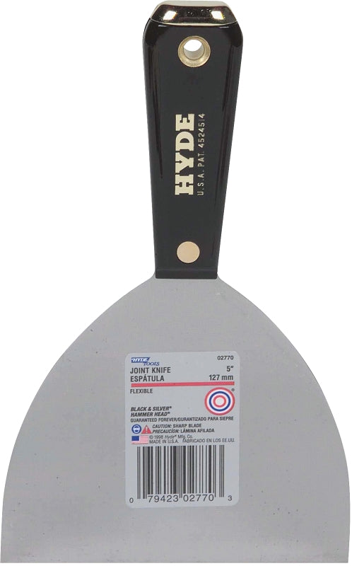 HYDE Hyde 02770-5F Joint Knife, 5 in W Blade, HCS Blade, Full-Tang Blade, Hammer Head Handle, Nylon Handle BUILDING MATERIALS HYDE