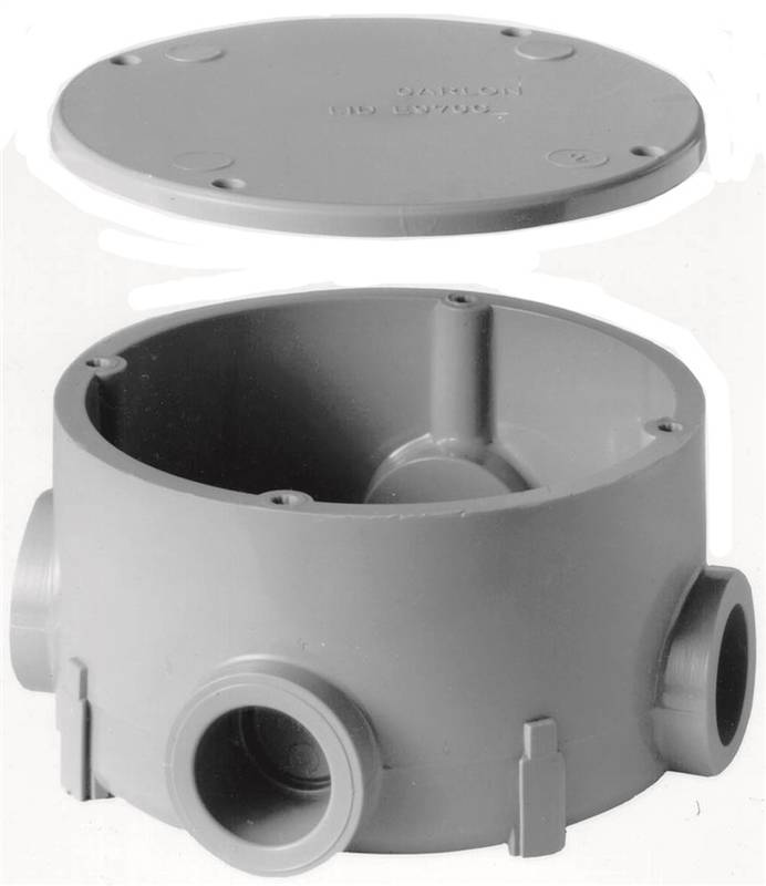 CARLON Carlon E970CD-CTN Conduit Body, 1/2 in Hub, 4-5/8 in OAL, PVC, Gray ELECTRICAL CARLON