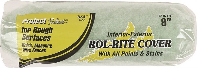 LINZER Linzer RR 975 Paint Roller Cover, 3/4 in Thick Nap, 9 in L, Fabric Cover