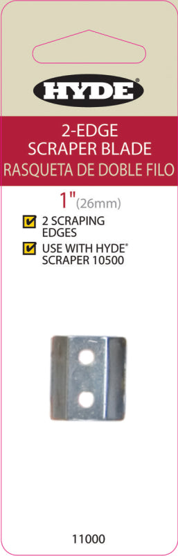 HYDE Hyde 11000 Scraper Blade, 2-Edge Blade, 1 in W Blade, HCS Blade PAINT HYDE