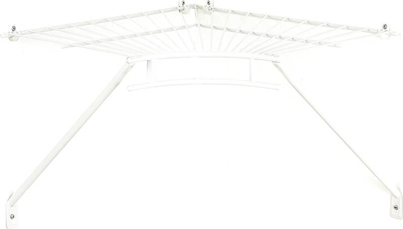 CLOSETMAID ClosetMaid 21067 Shelf and Rod Corner Kit, 21-1/2 in L, 21-1/2 in W, Steel, White HARDWARE & FARM SUPPLIES CLOSETMAID