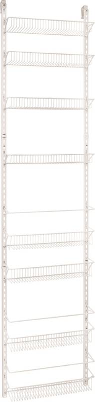 CLOSETMAID ClosetMaid 123300 Wall and Door Rack, 5.2 in L x 18 in W x 77 in H Dimensions, Metal, White HARDWARE & FARM SUPPLIES CLOSETMAID