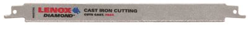 LENOX Lenox 1766338 Reciprocating Saw Blade, 3/4 in W, 9 in L, Diamond Cutting Edge TOOLS LENOX