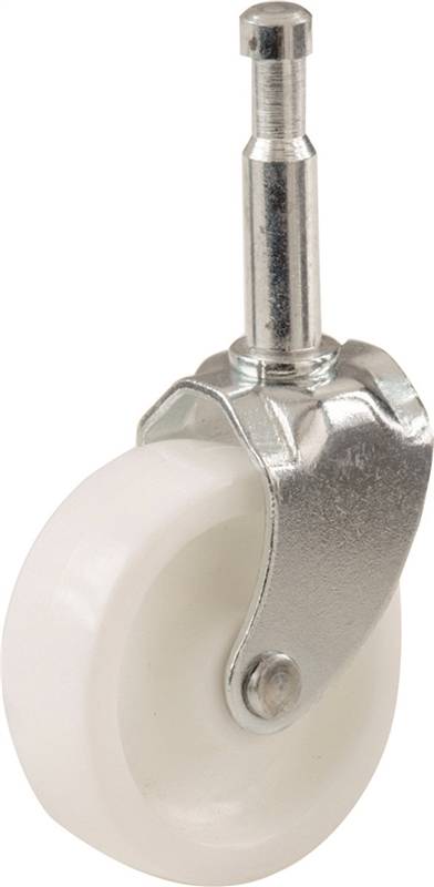 SHEPHERD Shepherd Hardware 9040 Swivel Caster, Stem Mounting, 4.56 in W x 2.19 in D x 6.56 in H Dimensions, 2 in Dia Wheel, White HARDWARE & FARM SUPPLIES SHEPHERD