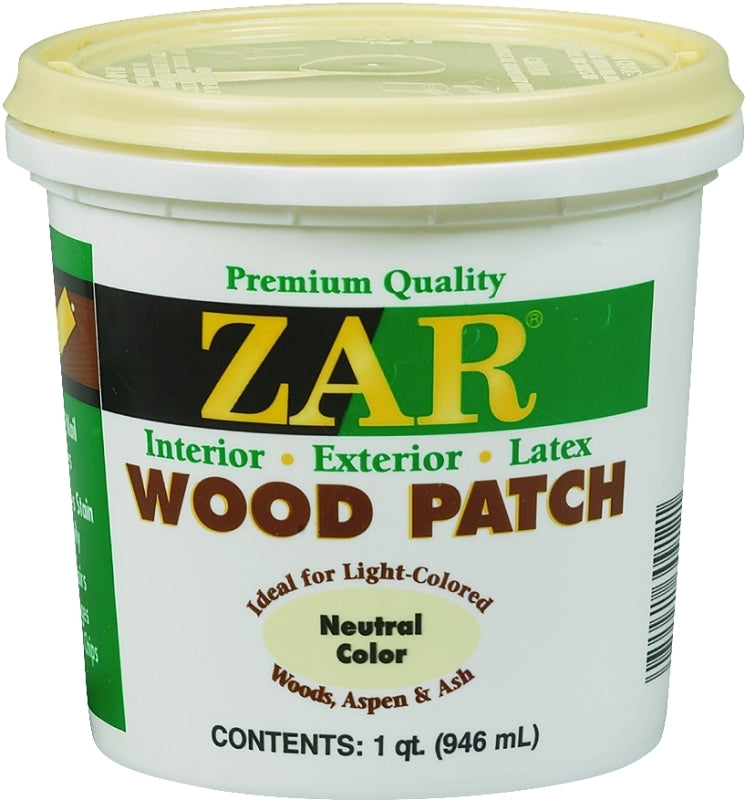 ZAR ZAR 30912 Wood Patch, Paste, Amine, 1 qt Tub PAINT ZAR   