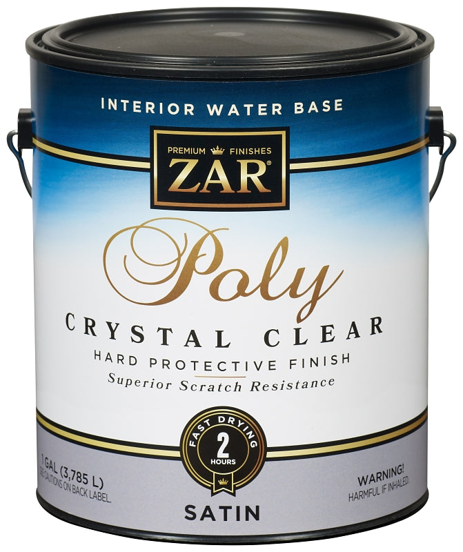 ZAR Aqua ZAR 32513 Polyurethane, Liquid, Crystal Clear, 1 gal, Can PAINT ZAR   