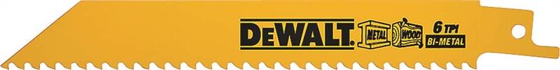 DEWALT DEWALT DW4850 Reciprocating Saw Blade, Applicable Materials: Nail-Embedded Wood, Non-Ferrous Metal, Plastic TOOLS DEWALT