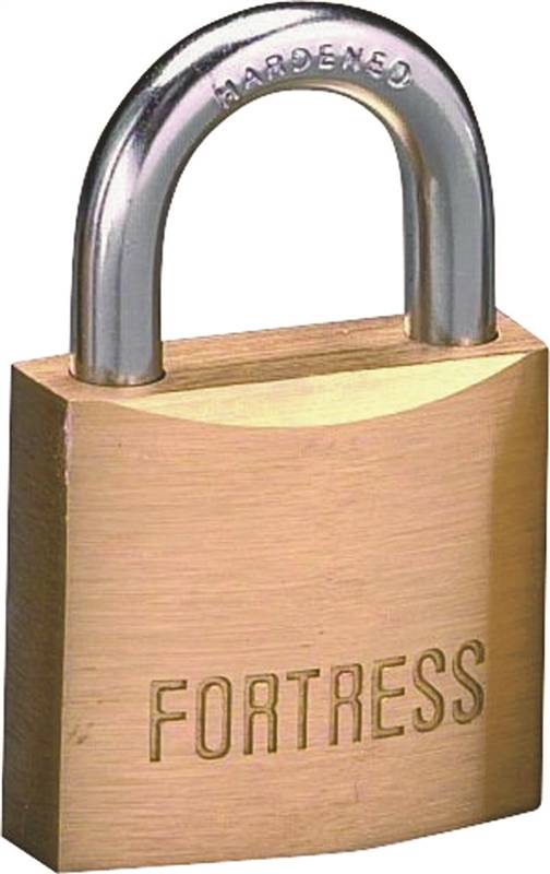 MASTER LOCK American Lock Fortress Series 1840D Padlock, Keyed Different Key, 1/4 in Dia Shackle, Steel Shackle, Solid Brass Body HARDWARE & FARM SUPPLIES MASTER LOCK