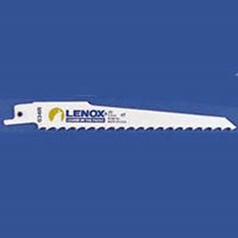 LENOX Lenox 20575634R Reciprocating Saw Blade, 3/4 in W, 6 in L, 4 TPI TOOLS LENOX