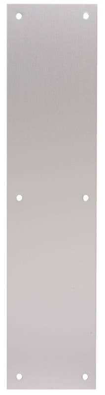 SCHLAGE BUILDERS HARDWARE Schlage C8200PA28 3.5X1 Push Plate, Aluminum, Anodized, 15 in L, 3-1/2 in W