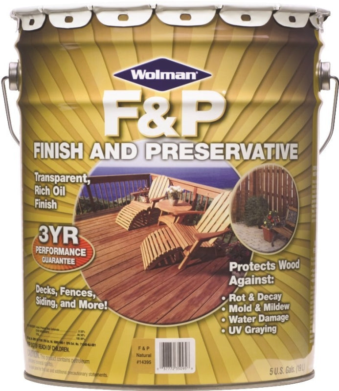 WOLMAN Wolman 14415 Preservative, Cedar, Liquid, 5 gal, Can PAINT WOLMAN   