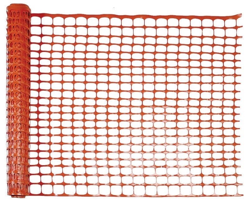MUTUAL INDUSTRIES Mutual Industries 14993-48 Safety Fence, 100 ft L, 1-1/4 x 4 in Mesh, Plastic, Orange LAWN & GARDEN MUTUAL INDUSTRIES   