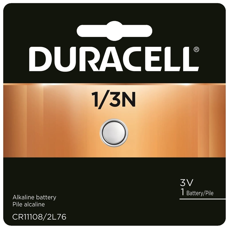 DURACELL Duracell DL1/3NBBPK Battery, 3 to 3.3 V Battery, 1/3N Battery, Lithium, Manganese Dioxide ELECTRICAL DURACELL