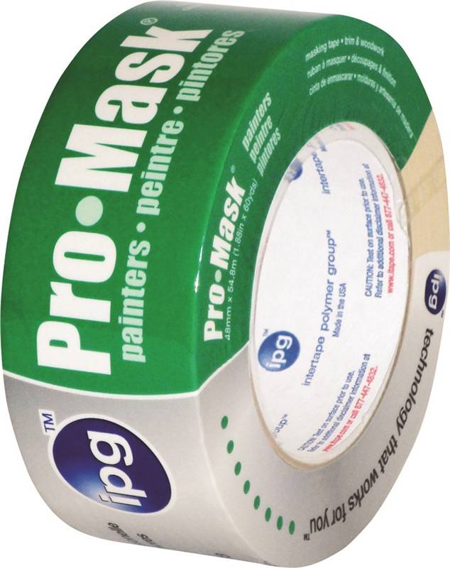 INTERTAPE POLYMER IPG 5204-2 Painter's Masking Tape, 60 yd L, 1.87 in W, 6 mil Thick, Crepe Paper/Synthetic Rubber Backing, Beige PAINT INTERTAPE POLYMER