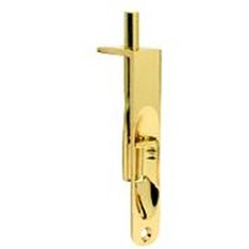 SCHLAGE BUILDERS HARDWARE Schlage Ives Artisan Series 265B3 Flush Bolt, 1/2 in Bolt Head, Solid Brass, Polished Brass HARDWARE & FARM SUPPLIES SCHLAGE BUILDERS HARDWARE