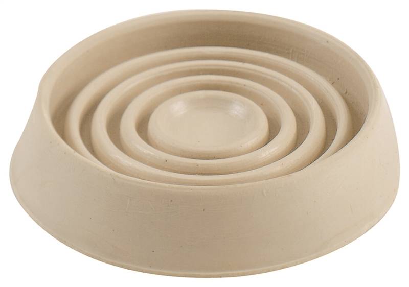 SHEPHERD Shepherd Hardware 9167 Caster Cup, Round, 1-3/4 in Dimensions, Rubber, Off-White, 4/PK HARDWARE & FARM SUPPLIES SHEPHERD