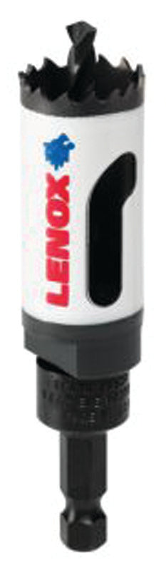 LENOX Lenox Speed Slot 1772481 Hole Saw, 1 in Dia, 1-9/16 in D Cutting, 1/4 in Arbor, HSS Cutting Edge PLUMBING, HEATING & VENTILATION LENOX