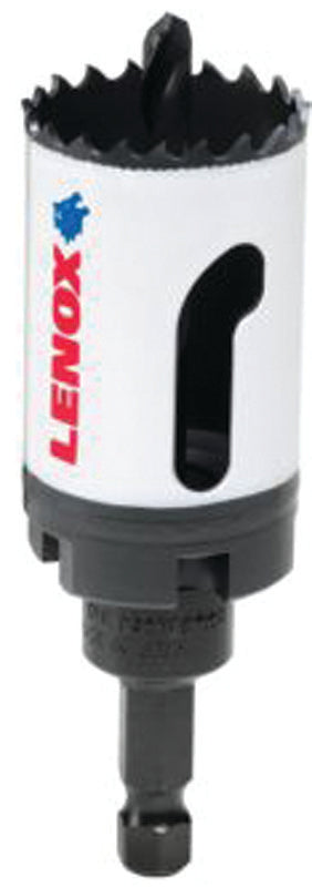 LENOX Lenox Speed Slot 1772727 Hole Saw, 1-3/8 in Dia, 1-9/16 in D Cutting, 1/4 in Arbor, HSS Cutting Edge PLUMBING, HEATING & VENTILATION LENOX