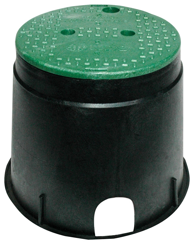 NDS NDS 111BC-AST/111BC Valve Box with Overlapping ICV Cover, 12-7/8 in L, 11-5/8 in H, 2-1/2 x 2-3/4 in Pipe Slots LAWN & GARDEN NDS