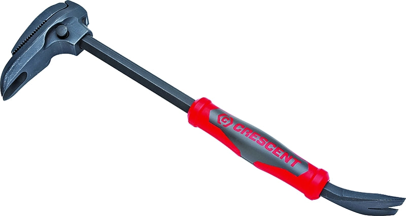 CRESCENT Crescent CODE RED Series DB16 Pry Bar, 16 in L, Nail Puller Slots Tip, Steel, Black, 5-13/32 in W PAINT CRESCENT