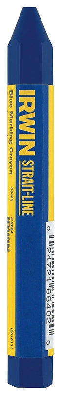 IRWIN Irwin STRAIT-LINE 66402 Standard Lumber Crayon, Blue, 1/2 in Dia, 4-1/2 in L TOOLS IRWIN